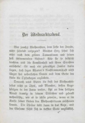 Der Weihnachtsabend