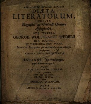 Diaeta Literatorum