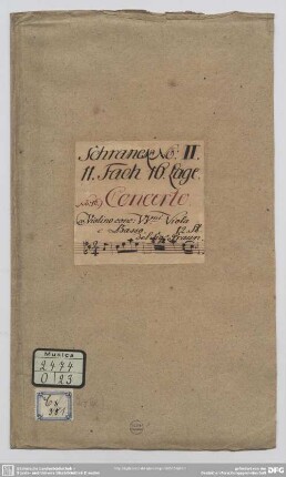 Concertos - Mus.2474-O-23 : vl, orch - A; GraunWV Cv:XIII:149