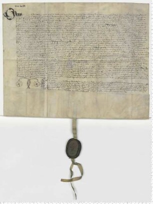 Otto Hermanni, Spezialkommissar des Probstes Johan Knutzen, transsumiert eine Präsentation des Hartwich Schomaker für eine Vikarie am Dreifaltigkeitsaltar zu St. Johannis und investiert den Mainzer Presbiter Johann Walen. Notar Hermann Schilling [lat].
