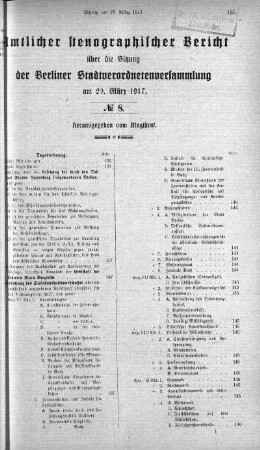No. 8, 29. März 1917