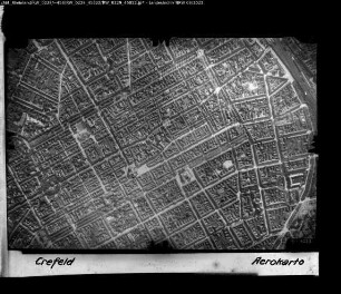 Krefeld, Innenstadt, Senkrechtaufnahme