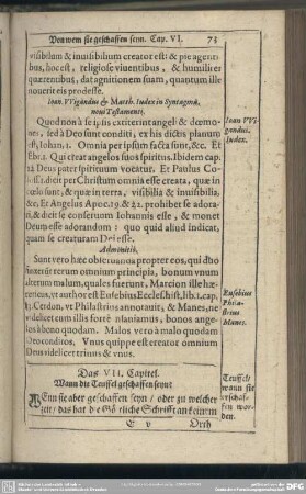 Das VII. Capitel. Wann die Teuffel geschaffen seyn?