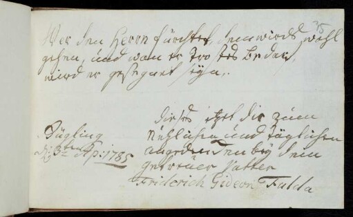 35r Fulda, Friderich Gideon