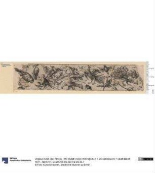 (15) 9 Blatt Friese mit Vögeln, z. T. in Rankenwerk; 1 Blatt datiert: 1541.