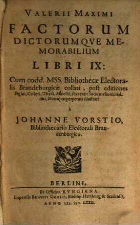 Dicta factaque memorabilia