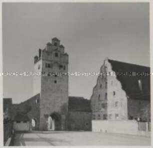 Dinkelsbühl, Nördlinger Tor und Stadtmühle