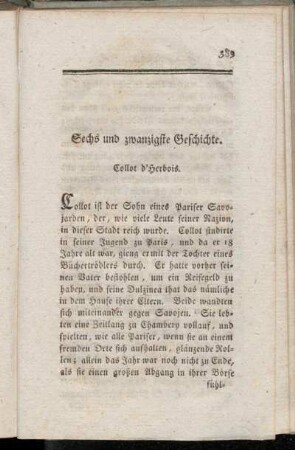 Sechs und zwanzigste Geschichte - Dreißigste Geschichte