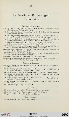 Kupferstiche, Radierungen, Holzschnitte (Nr. 412 - 1428)