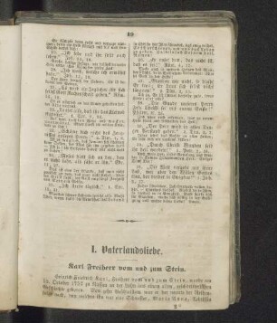I. Vaterlandsliebe.