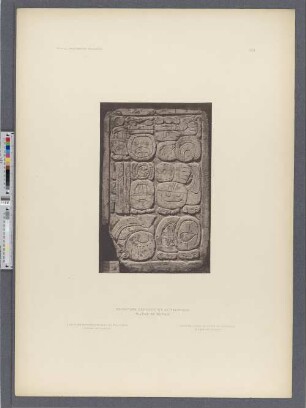 Escritura geroglifica de Palenque. Piedra de Dupaix.