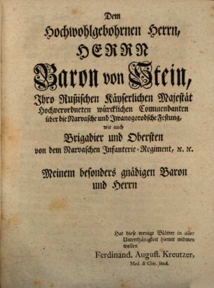 Erörterung der Frage, Ob die güldene Ader dem menschlichen Cörper zuträglich? und ob ein Aderlaß am Arm beßer, oder am Fuß nützlicher sey?