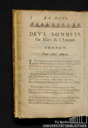 Devx Sonnets, sur Mars & l'Amour. Sonnet