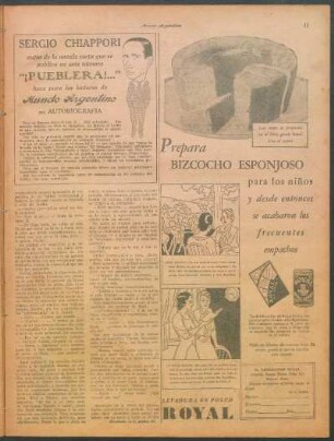 Sergio Chiappori, autor de la novela corta que se pública en este número "¡Pueblera!...", hace para los lectores de Mundo Argentino su autobiografía