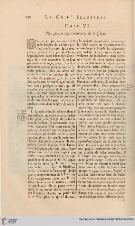 Chap. VI: Des plantes extraordinaires de la Chine