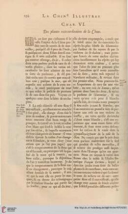 Chap. VI: Des plantes extraordinaires de la Chine
