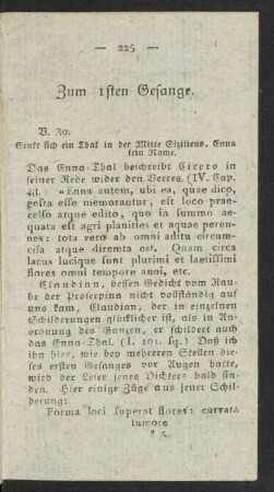 Zum 1sten Gesange.