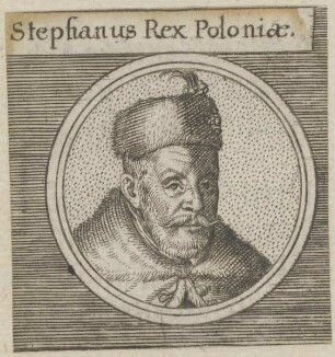 Bildnis von Stephanus, König von Polen