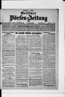 Berliner Börsen-Zeitung, Morgenausgabe