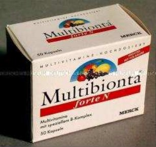 Schachtel "Mulitbionta forte N", leer