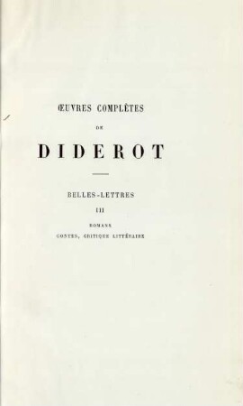 T. 6: Œuvres complètes de Diderot