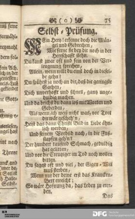 Selbst-Prüfung.