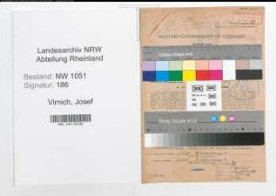 Entnazifizierung Josef Virnich , geb. 17.09.1913 (Bahninspektor)