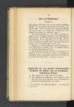 Ueber die Glückseeligkeit.