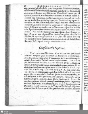 Consideratio Septima