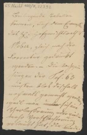 Brief an B. Schott's Söhne : 1831