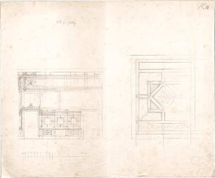 Voit, August von; Feldafing / Starnberger See (Bayern); Königliches Schloss (Königliche Villa) - Wand u. Decke im Audienzzimmer der Königin (Details)