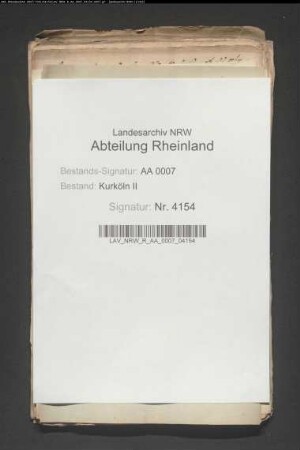 Verkäufe kurkölnischer Effekten und Silberwerks in Hamburg, Quittungen