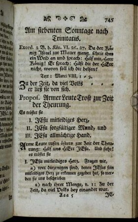 Am siebenten Sonntage nach Trinitatis.
