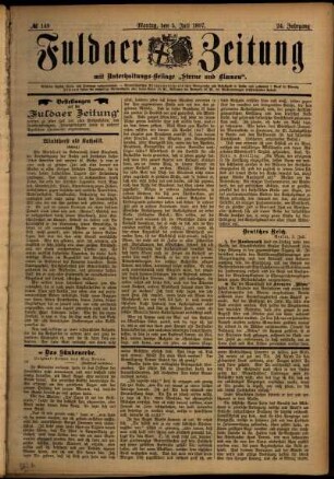 Ausgabe vom Montag, den 05. Juli 1897.