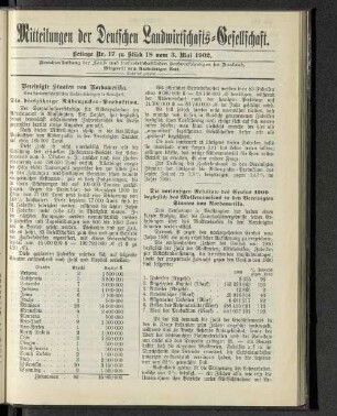 Beilage Nr. 17 zu Stück 18 vom 3. Mai 1902.