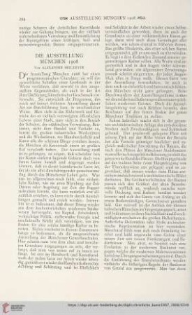 4: Die Ausstellung München 1908