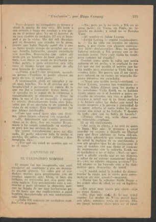 Capítulo IV - El verdadero nombre