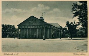 Postkartenalbum mit Motiven von Karlsruhe. "Karlsruhe in Baden. Konzerthaus"