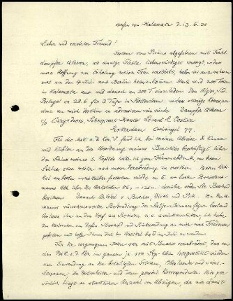 A. Brueckner an G. Karo