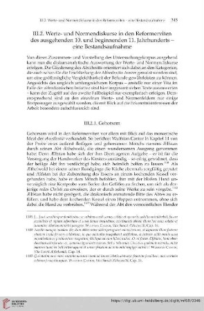 III.2. Werte- und Normendiskurse in den Reformerviten des ausgehenden 10. und beginnenden 11. Jahrhunderts- eine Bestandsaufnahme