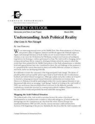 Understanding Arab political reality: one lens is not enough