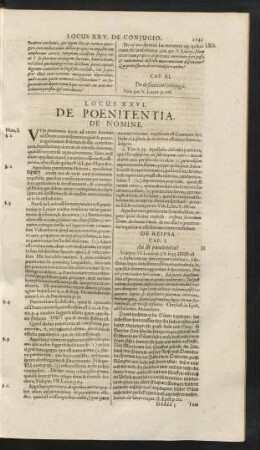 Locus XXVI. De Poenitentia.