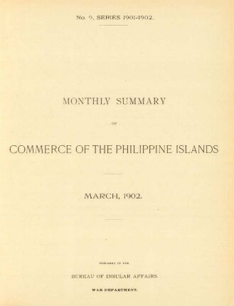 No. 9, Series 1901 - 1902. March 1902