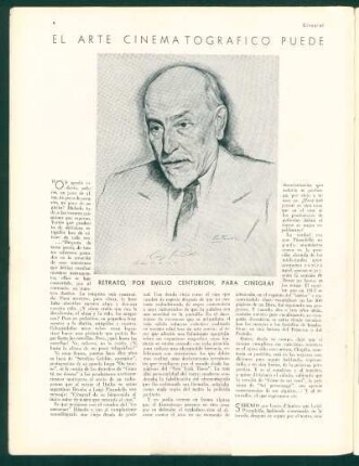 El arte cinematográfico puede contar con Luigi Pirandello