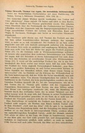 91-92 [Rezension] Thomas von Aquin
