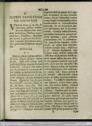 4. Fluxus Sanguinis Per Porum Nasi