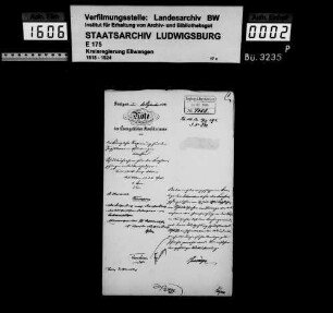 Schuldenwesen der Kirchengemeinde Leukershausen