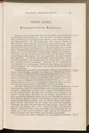 Viertes Kapitel. Kleinasiatische Baukunst.