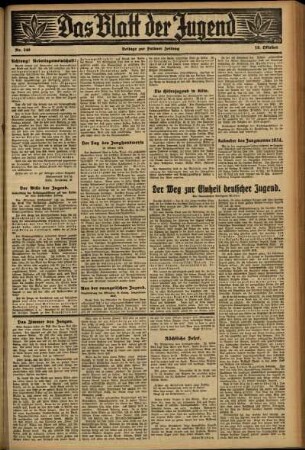 Zweite Ausgabe vom Mittwoch, den 18. Oktober 1933.