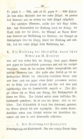 C. Die Stellung der Franzosen.